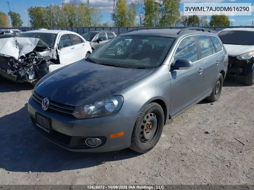 3VWML7AJ0DM616290 2013 Volkswagen Golf 2.0 Tdi Comfortline/2.0 Tdi Highline