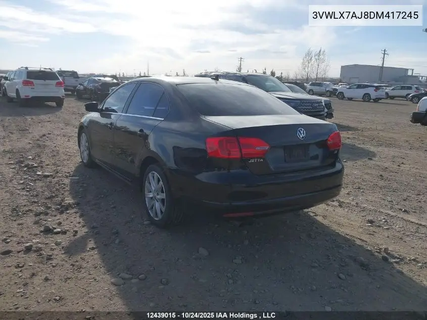 3VWLX7AJ8DM417245 2013 Volkswagen Jetta 2.5L Highline