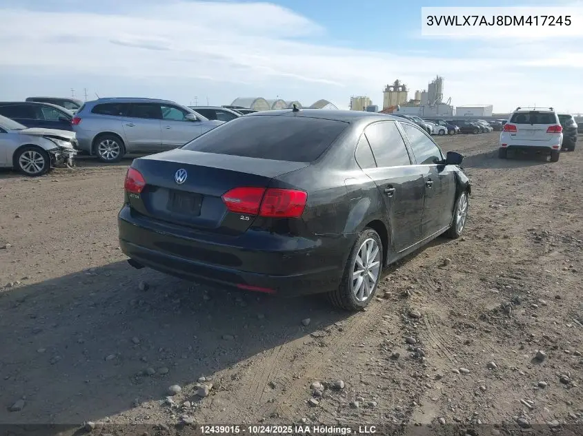 3VWLX7AJ8DM417245 2013 Volkswagen Jetta 2.5L Highline