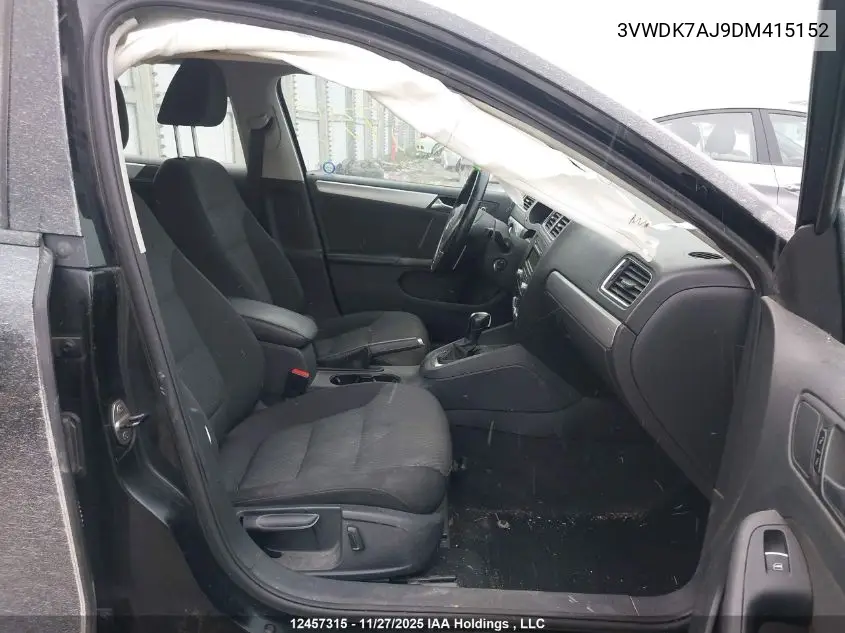 3VWDK7AJ9DM415152 2013 Volkswagen Jetta 2.0L Comfortline