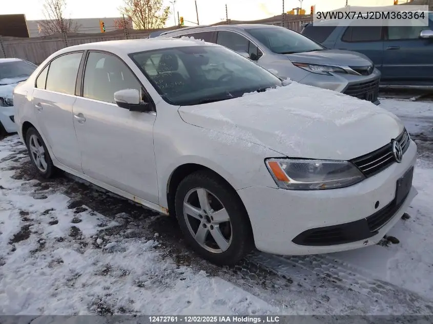 3VWDX7AJ2DM363364 2013 Volkswagen Jetta 2.5L Comfortline/2.5L Sportline
