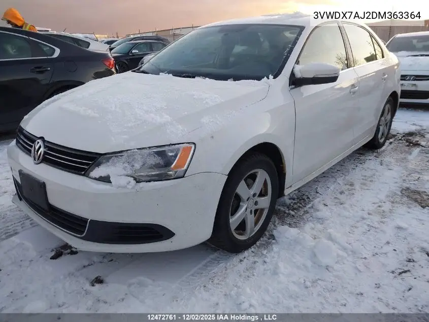 3VWDX7AJ2DM363364 2013 Volkswagen Jetta 2.5L Comfortline/2.5L Sportline