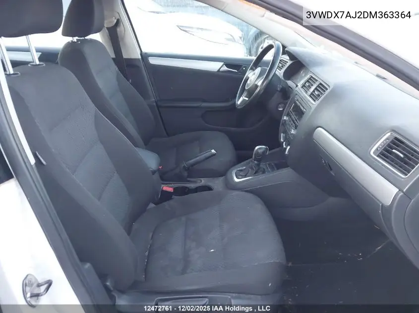 3VWDX7AJ2DM363364 2013 Volkswagen Jetta 2.5L Comfortline/2.5L Sportline