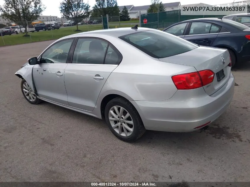 2013 Volkswagen Jetta 2.5L Se VIN: 3VWDP7AJ3DM363387 Lot: 40512324