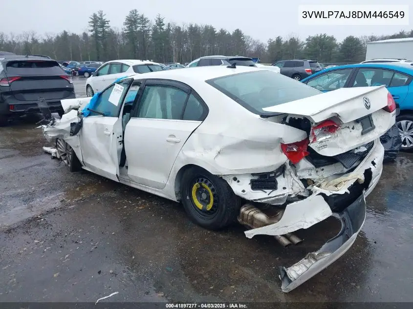 3VWLP7AJ8DM446549 2013 Volkswagen Jetta 2.5L Sel