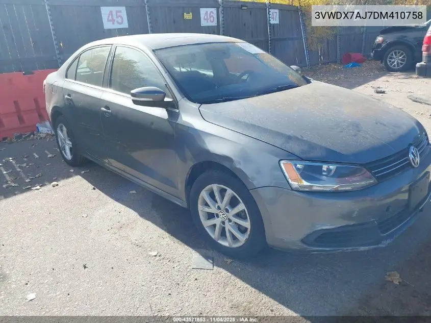 3VWDX7AJ7DM410758 2013 Volkswagen Jetta 2.5L Se