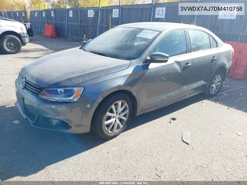 3VWDX7AJ7DM410758 2013 Volkswagen Jetta 2.5L Se