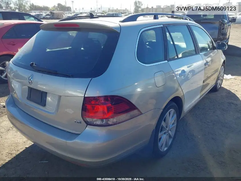 3VWPL7AJ5DM609123 2013 Volkswagen Jetta Sportwagen 2.0L Tdi