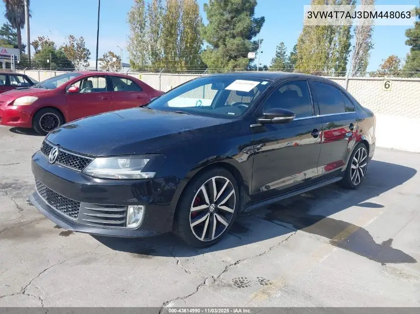 3VW4T7AJ3DM448063 2013 Volkswagen Jetta Gli Autobahn