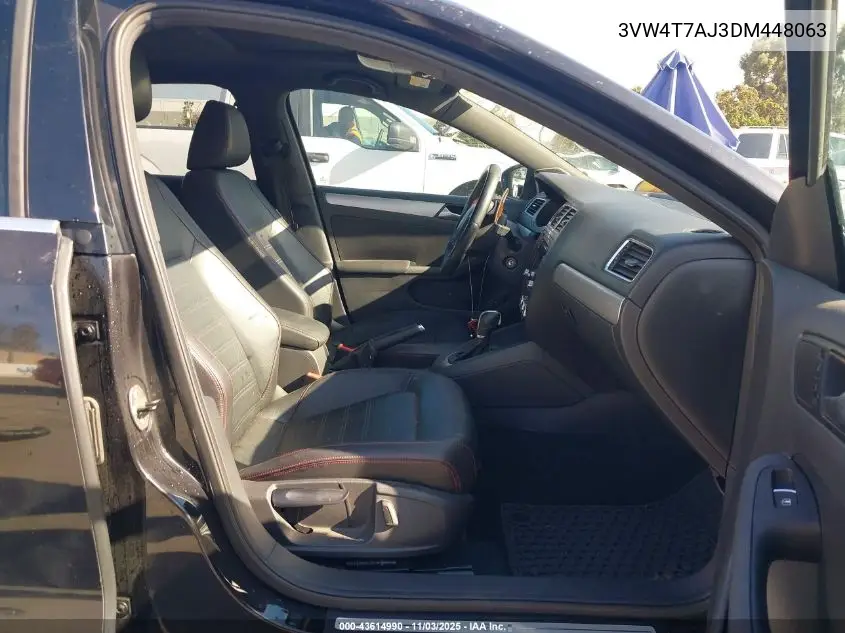 3VW4T7AJ3DM448063 2013 Volkswagen Jetta Gli Autobahn