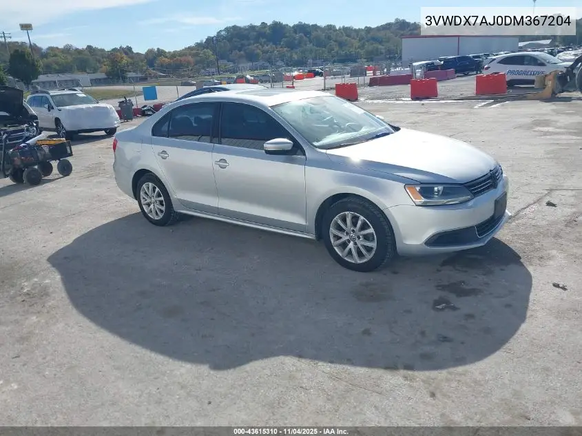 3VWDX7AJ0DM367204 2013 Volkswagen Jetta Se