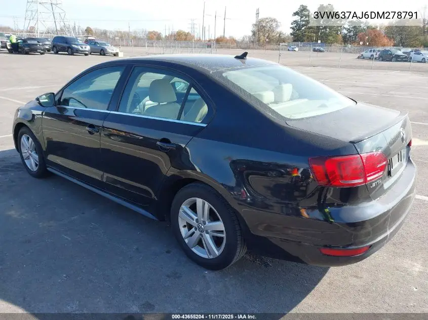 3VW637AJ6DM278791 2013 Volkswagen Jetta Hybrid Sel