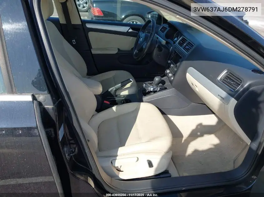 3VW637AJ6DM278791 2013 Volkswagen Jetta Hybrid Sel