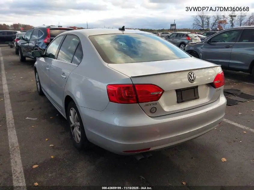 3VWDP7AJ7DM360668 2013 Volkswagen Jetta 2.5L Se