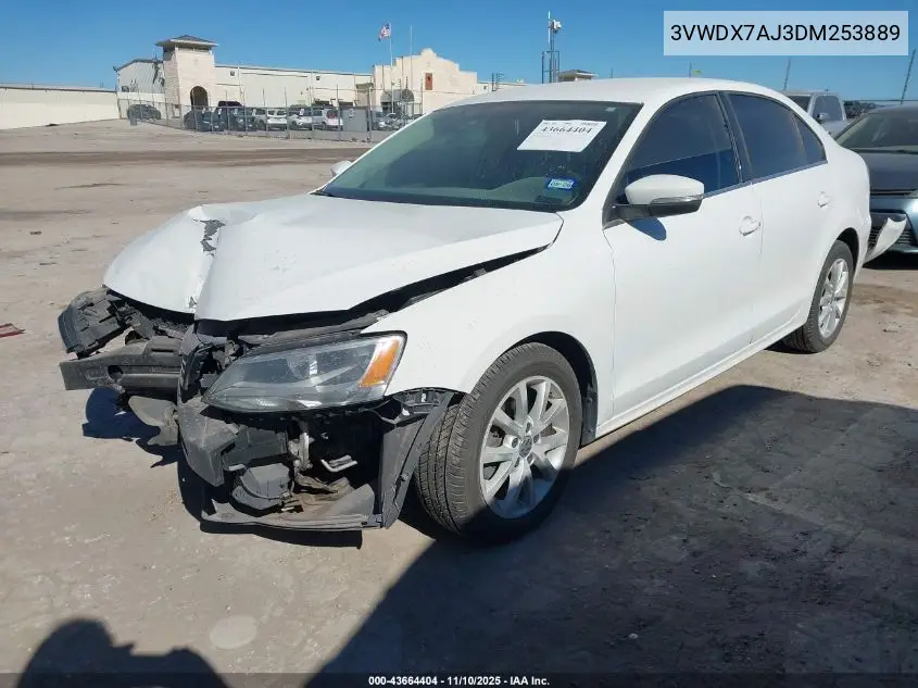 3VWDX7AJ3DM253889 2013 Volkswagen Jetta 2.5L Se