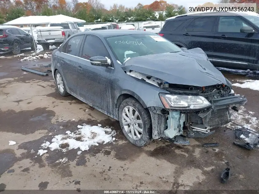 3VWDP7AJXDM356243 2013 Volkswagen Jetta Se