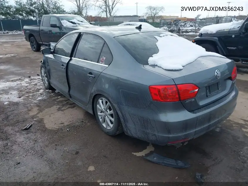 3VWDP7AJXDM356243 2013 Volkswagen Jetta Se
