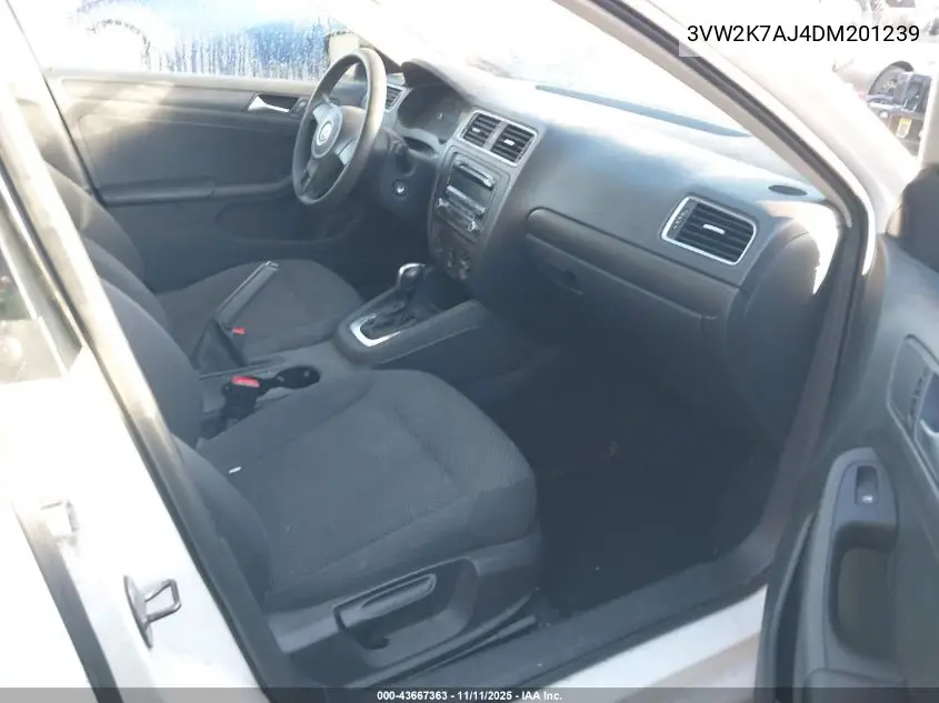3VW2K7AJ4DM201239 2013 Volkswagen Jetta 2.0L S