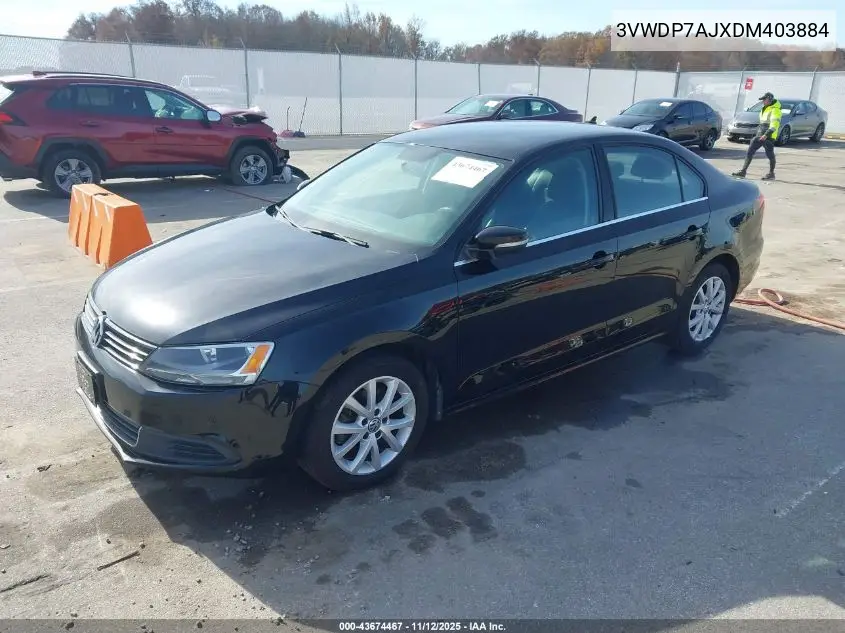 3VWDP7AJXDM403884 2013 Volkswagen Jetta Se