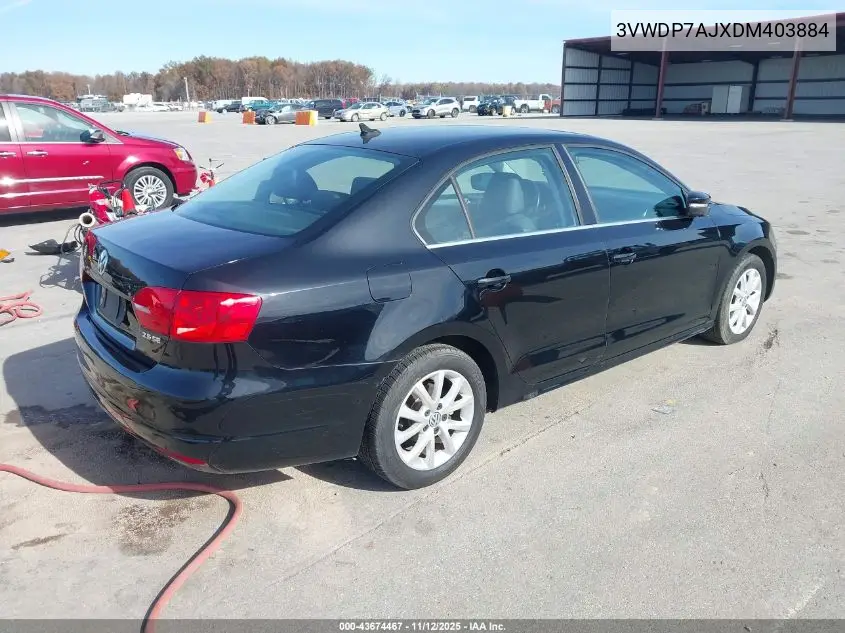 3VWDP7AJXDM403884 2013 Volkswagen Jetta Se