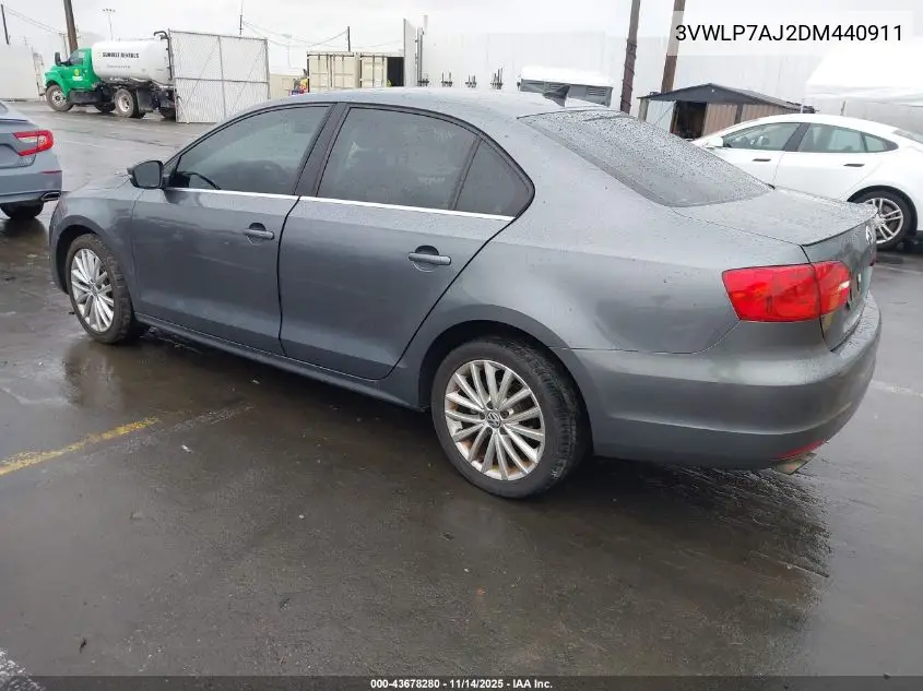 3VWLP7AJ2DM440911 2013 Volkswagen Jetta 2.5L Sel