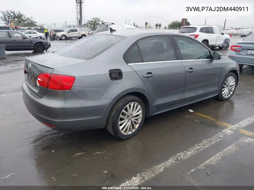 3VWLP7AJ2DM440911 2013 Volkswagen Jetta 2.5L Sel