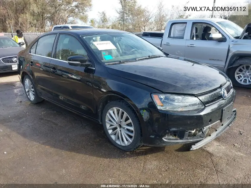 3VWLX7AJ0DM369112 2013 Volkswagen Jetta 2.5L Sel