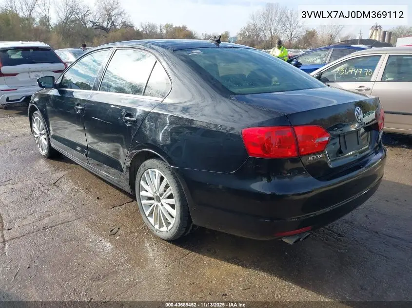 3VWLX7AJ0DM369112 2013 Volkswagen Jetta 2.5L Sel
