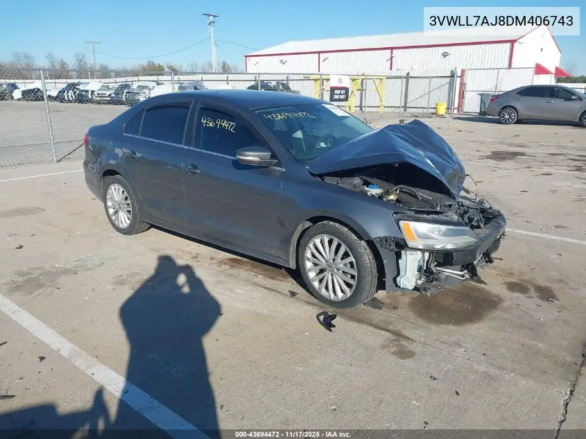 3VWLL7AJ8DM406743 2013 Volkswagen Jetta 2.0L Tdi