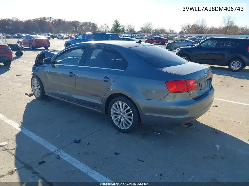 3VWLL7AJ8DM406743 2013 Volkswagen Jetta 2.0L Tdi