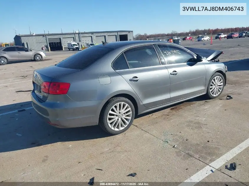 3VWLL7AJ8DM406743 2013 Volkswagen Jetta 2.0L Tdi