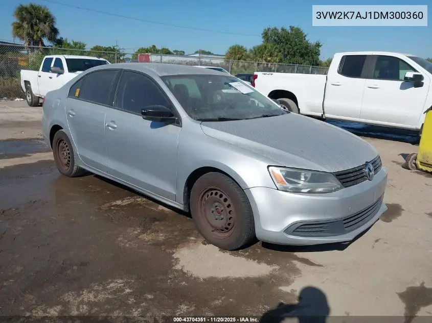 3VW2K7AJ1DM300360 2013 Volkswagen Jetta 2.0L S