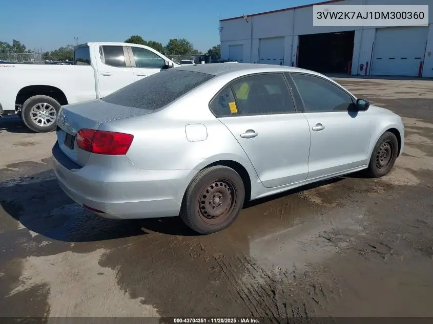 3VW2K7AJ1DM300360 2013 Volkswagen Jetta 2.0L S
