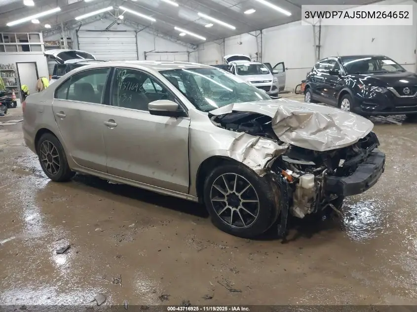 3VWDP7AJ5DM264652 2013 Volkswagen Jetta 2.5L Se