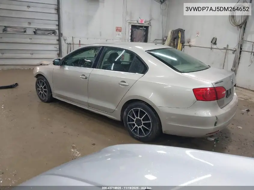3VWDP7AJ5DM264652 2013 Volkswagen Jetta 2.5L Se