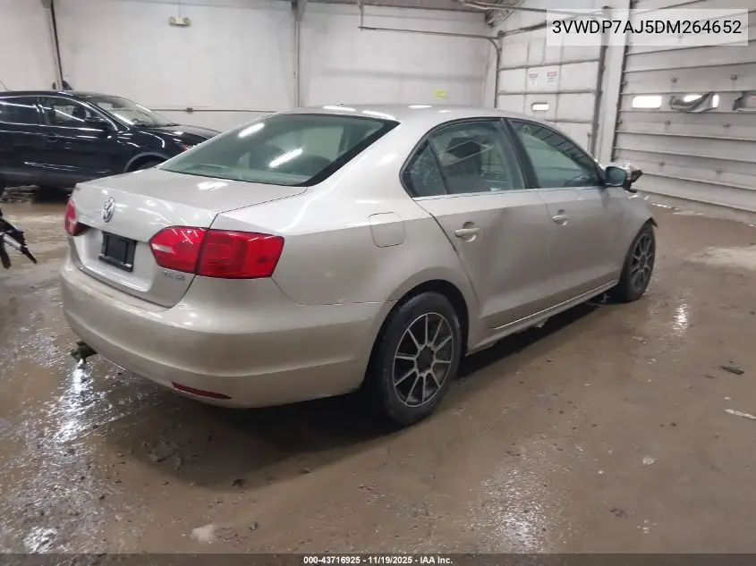 3VWDP7AJ5DM264652 2013 Volkswagen Jetta 2.5L Se