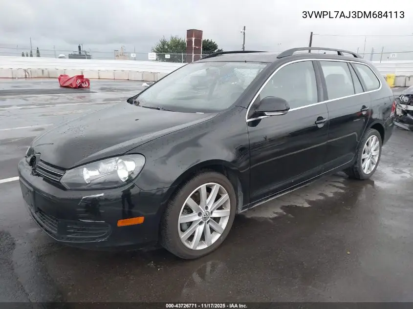 3VWPL7AJ3DM684113 2013 Volkswagen Jetta Sportwagen 2.0L Tdi