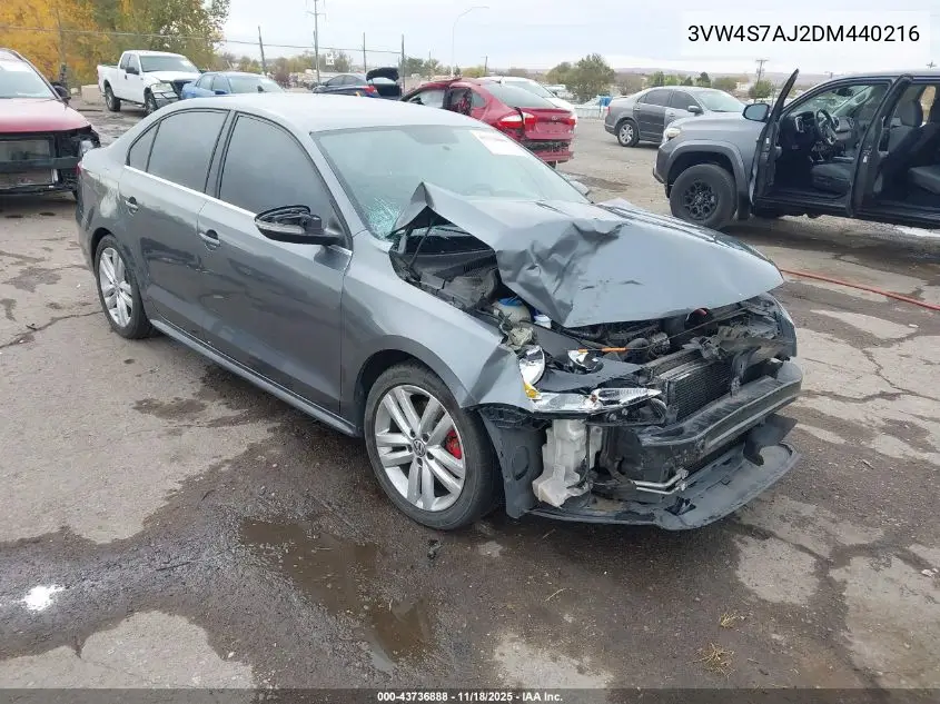 3VW4S7AJ2DM440216 2013 Volkswagen Jetta Gli