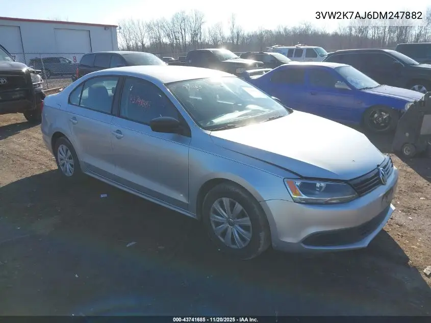 3VW2K7AJ6DM247882 2013 Volkswagen Jetta 2.0L S