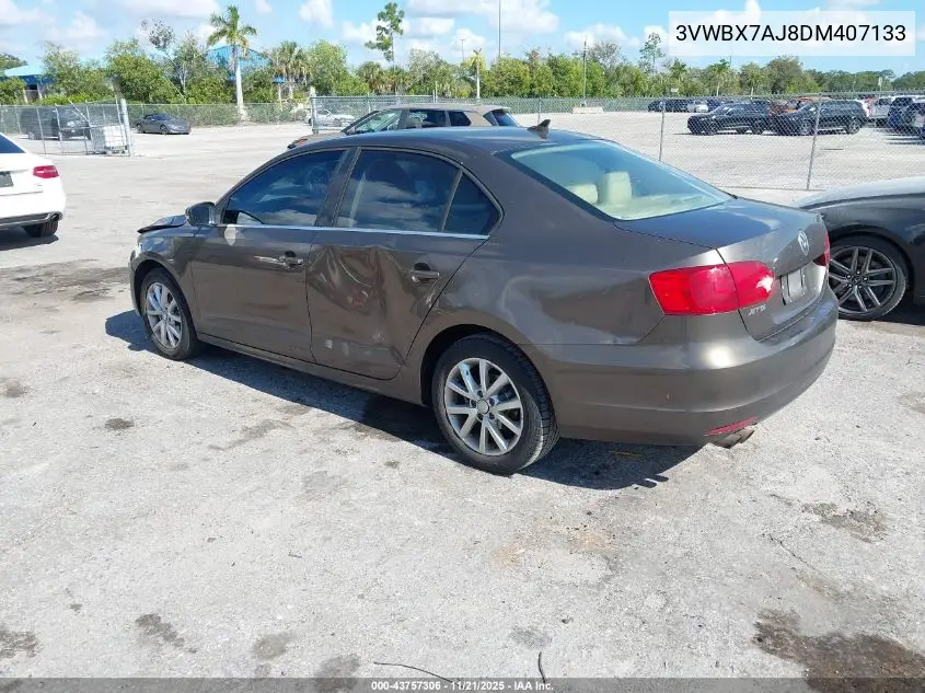 3VWBX7AJ8DM407133 2013 Volkswagen Jetta 2.5L Se