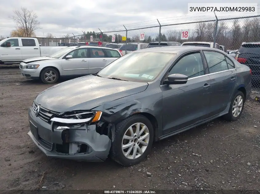 3VWDP7AJXDM429983 2013 Volkswagen Jetta 2.5L Se