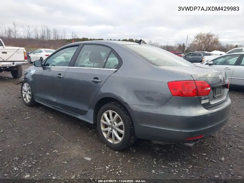 3VWDP7AJXDM429983 2013 Volkswagen Jetta 2.5L Se