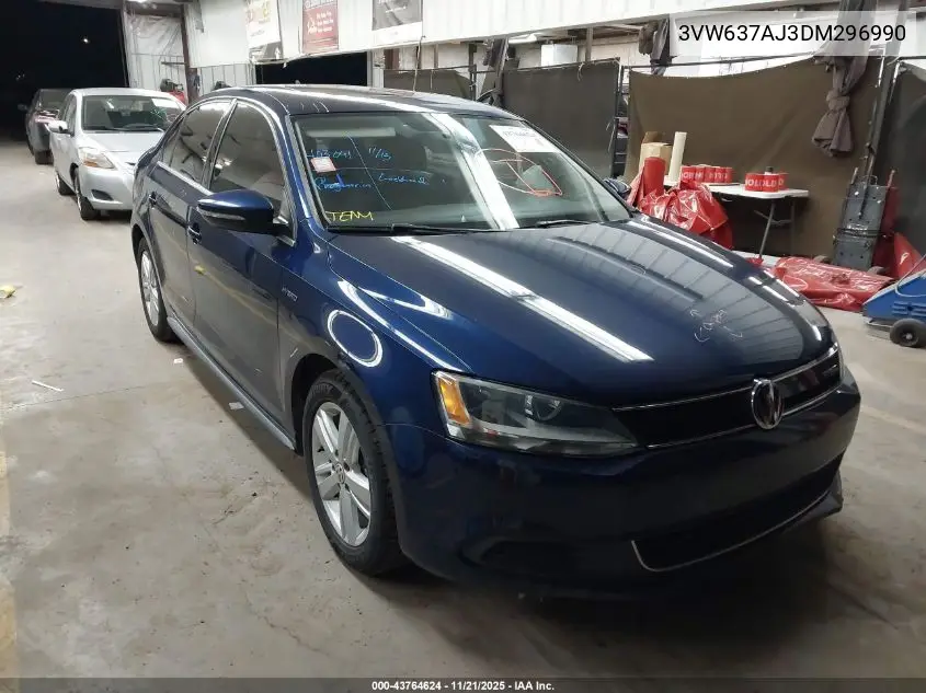 3VW637AJ3DM296990 2013 Volkswagen Jetta Hybrid Sel