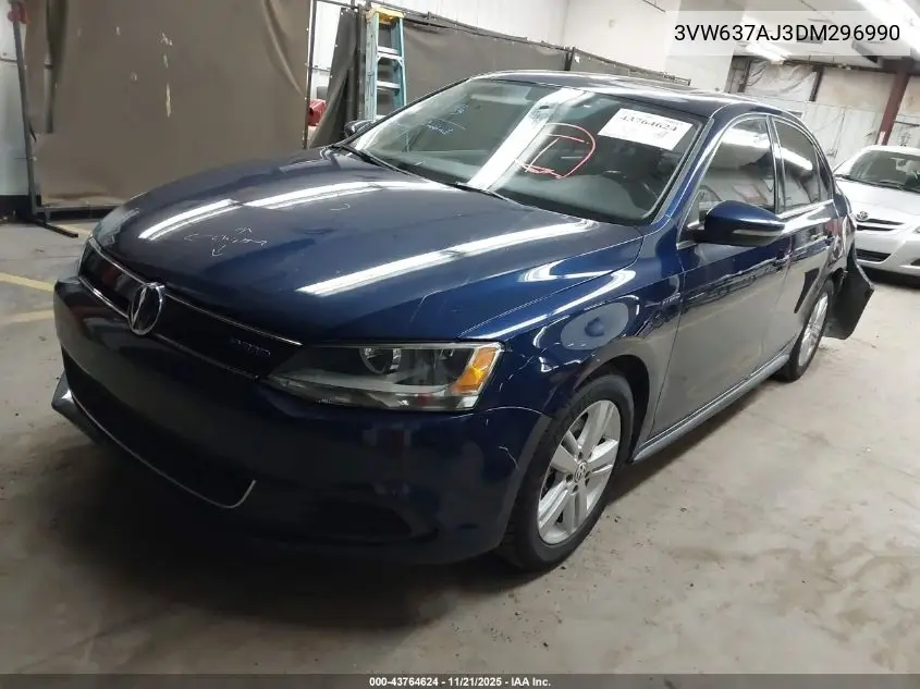 3VW637AJ3DM296990 2013 Volkswagen Jetta Hybrid Sel