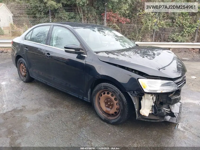 3VWBP7AJ2DM254961 2013 Volkswagen Jetta 2.5L Se