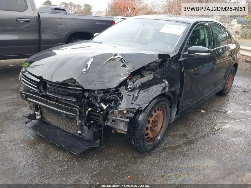 3VWBP7AJ2DM254961 2013 Volkswagen Jetta 2.5L Se