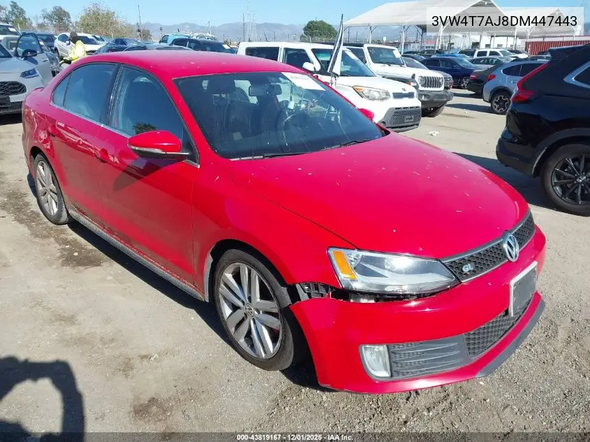 3VW4T7AJ8DM447443 2013 Volkswagen Jetta Gli