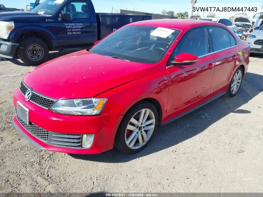 3VW4T7AJ8DM447443 2013 Volkswagen Jetta Gli