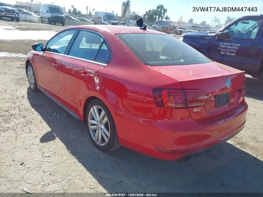3VW4T7AJ8DM447443 2013 Volkswagen Jetta Gli