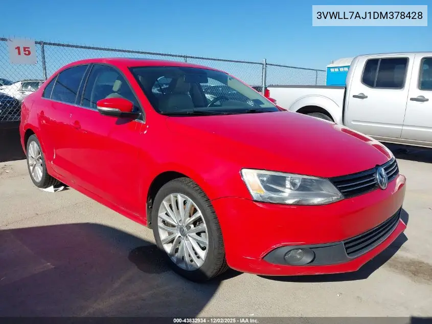 3VWLL7AJ1DM378428 2013 Volkswagen Jetta 2.0L Tdi